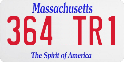 MA license plate 364TR1