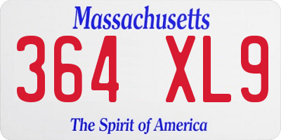 MA license plate 364XL9