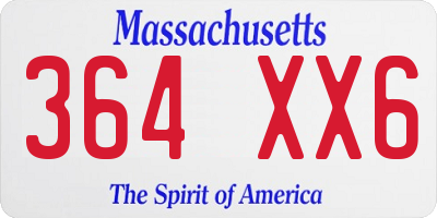 MA license plate 364XX6