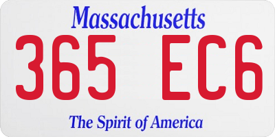 MA license plate 365EC6