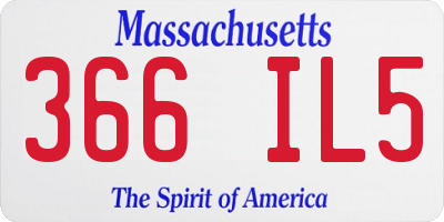 MA license plate 366IL5