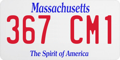 MA license plate 367CM1