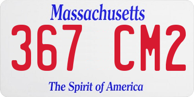 MA license plate 367CM2