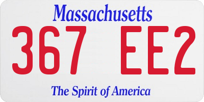 MA license plate 367EE2