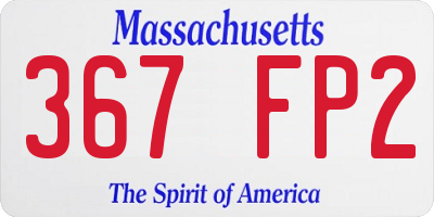 MA license plate 367FP2