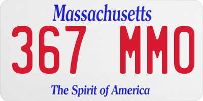 MA license plate 367MM0