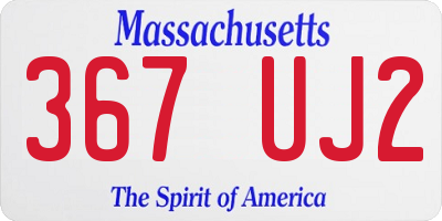 MA license plate 367UJ2
