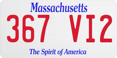 MA license plate 367VI2