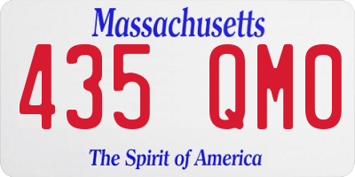 MA license plate 435QM0