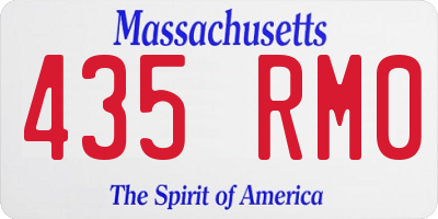 MA license plate 435RM0