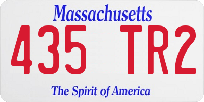 MA license plate 435TR2