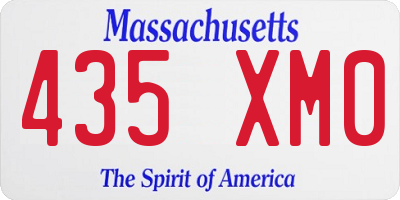 MA license plate 435XM0