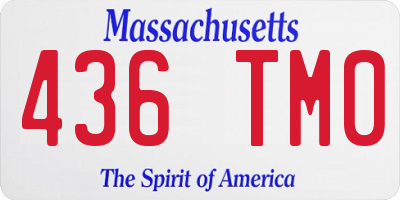 MA license plate 436TM0