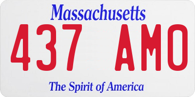 MA license plate 437AM0