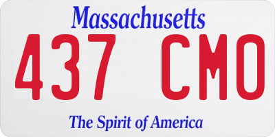 MA license plate 437CM0