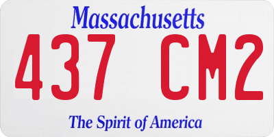 MA license plate 437CM2