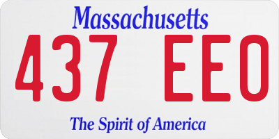 MA license plate 437EE0