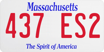 MA license plate 437ES2