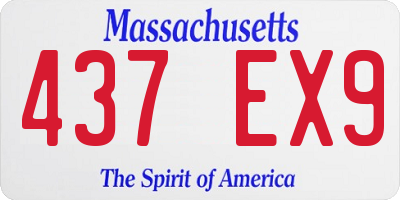 MA license plate 437EX9