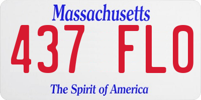 MA license plate 437FL0