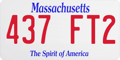 MA license plate 437FT2