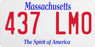 MA license plate 437LM0