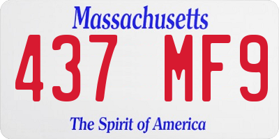 MA license plate 437MF9