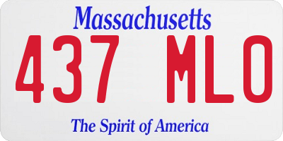 MA license plate 437ML0