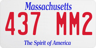 MA license plate 437MM2