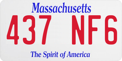 MA license plate 437NF6