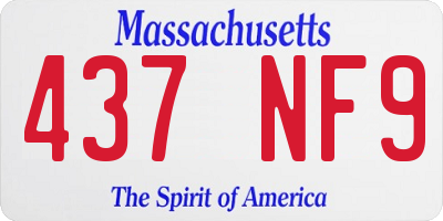 MA license plate 437NF9
