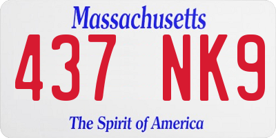 MA license plate 437NK9
