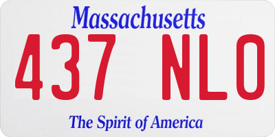 MA license plate 437NL0