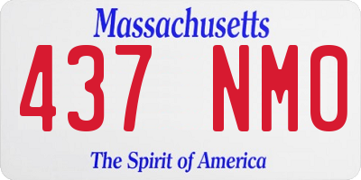 MA license plate 437NM0