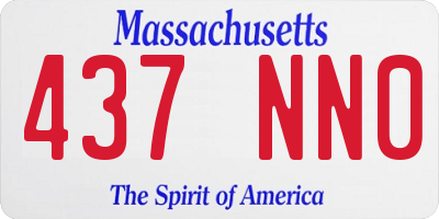 MA license plate 437NN0
