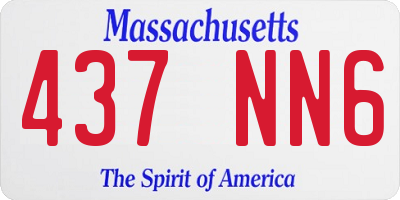 MA license plate 437NN6