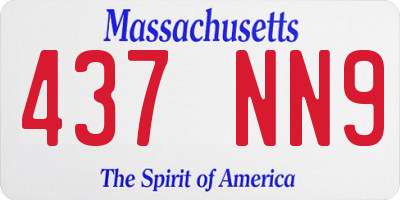 MA license plate 437NN9
