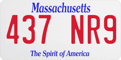 MA license plate 437NR9