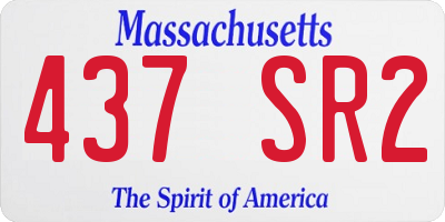 MA license plate 437SR2