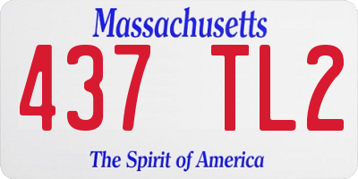 MA license plate 437TL2