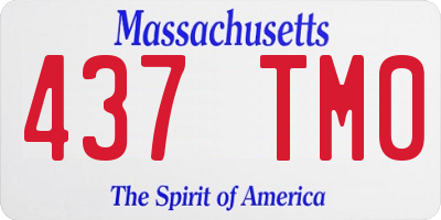 MA license plate 437TM0