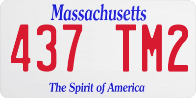 MA license plate 437TM2
