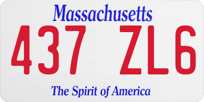 MA license plate 437ZL6