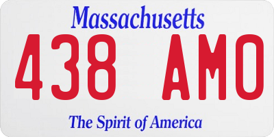 MA license plate 438AM0