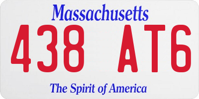 MA license plate 438AT6
