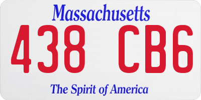 MA license plate 438CB6