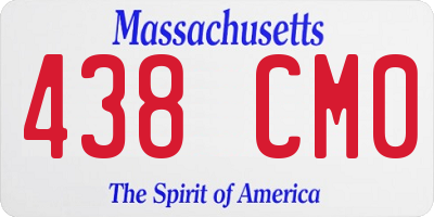 MA license plate 438CM0