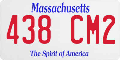 MA license plate 438CM2