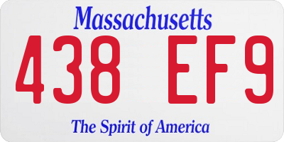MA license plate 438EF9