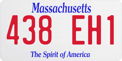 MA license plate 438EH1